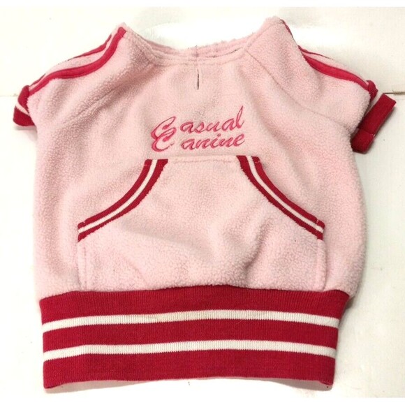 Casual Canine Dog Sweater Sweatshirt Pink Sporty 13 In Long 22 In Around *L - Picture 2 of 6